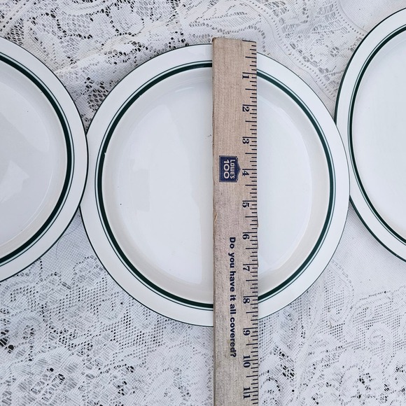 Dansk Green& White Plates Lot 0f 3 (Bistro)‎ - Picture 4 of 5